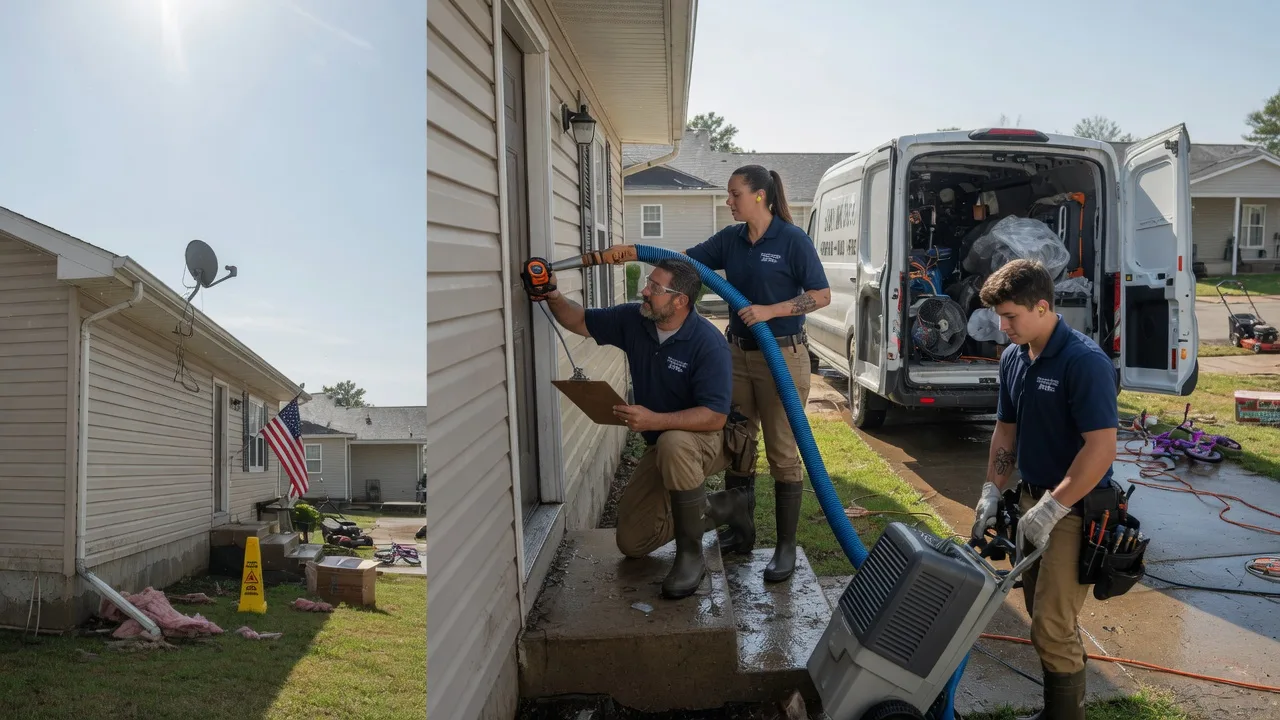 Ceiling Water Damage Restoration in Rufe, OK near me